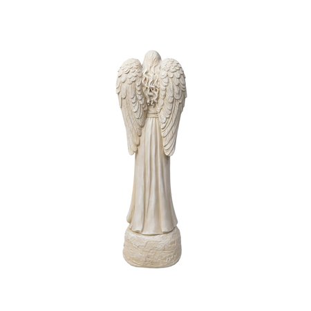 Infinity Cement White 26.38 in. Angel Statue 49469